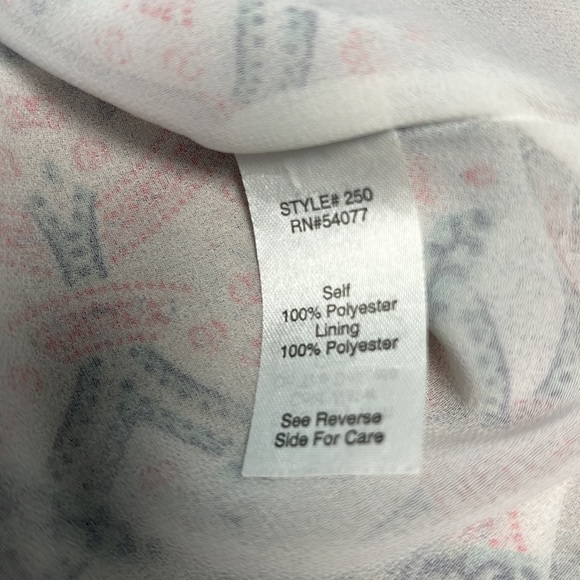 CAbi Heart of CAbi Mosaic print #250 blouse - Picture 6 of 8